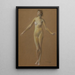 Studium aktu - Thomas Wilmer Dewing — oprawiony obraz na ścianie