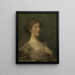 Portret damy - Thomas Wilmer Dewing — oprawiony obraz na ścianie