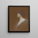 Portret kobiety - Thomas Wilmer Dewing — oprawiony obraz na ścianie