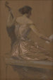 Le Musicien - Thomas Wilmer Dewing — widok dzieła