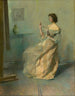 Le collier - Thomas Wilmer Dewing — widok dzieła