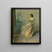 Le collier - Thomas Wilmer Dewing — oprawiony obraz na ścianie