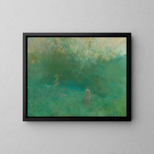 Le bouleau blanc - Thomas Wilmer Dewing — oprawiony obraz na ścianie