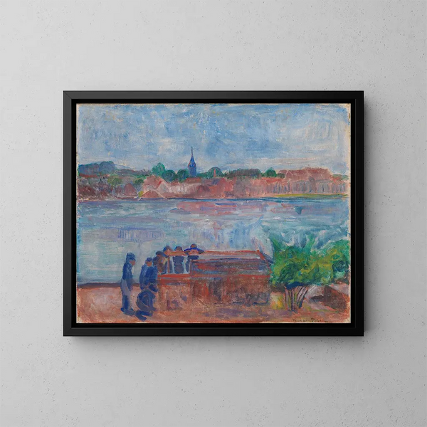 Porsgrunn - Thorvald Erichsen — oprawiony obraz na ścianie
