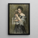 Mary Catherine Josephine Jordan 1866-1948 Żona malarza George'a Hendrika Breitnera - Thérèse Schwartze — oprawiony obraz na ścianie