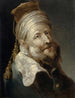 orientalny z turbanem i fezem z dwoma pomponami - Tiberius Dominikus Wocher — widok dzieła
