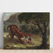 Reprodukcja obrazu Tygrys i wąż - Eugène Delacroix