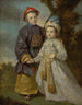 Portret dwóch dzieci w orientalnych kostiumach - Tilly Kettle — widok dzieła