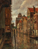 Kanał w Dordrecht - Tina Blau — widok dzieła