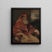 Portret papieża Pawła III z Camauro - Titian — oprawiony obraz na ścianie