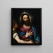 La tentation du Christ - Titien — oprawiony obraz na ścianie