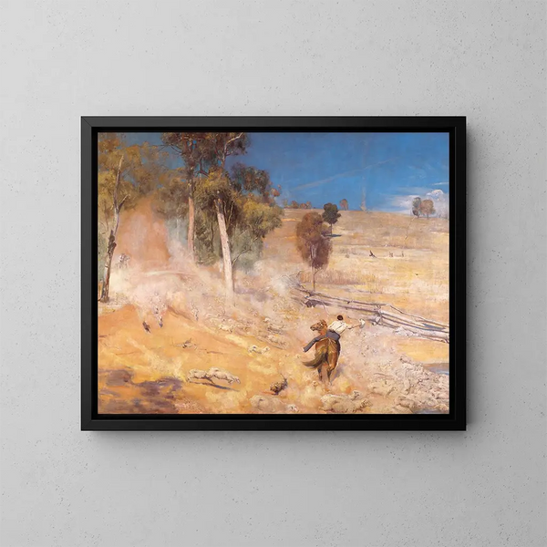 Une échappée - Tom Roberts — oprawiony obraz na ścianie