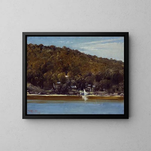 Le camp de Sirius Cove - Tom Roberts — oprawiony obraz na ścianie