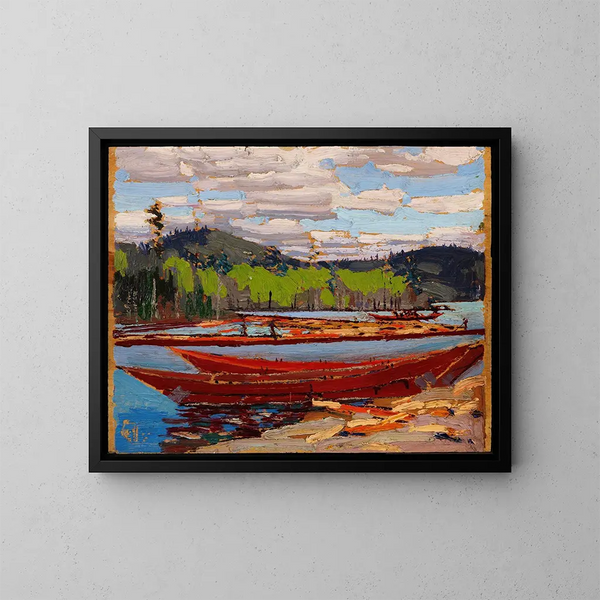 Bateaux - Tom Thomson — oprawiony obraz na ścianie