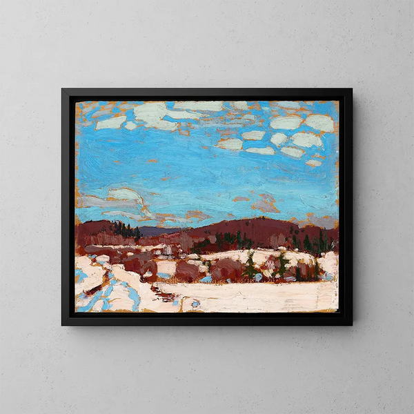 Wczesna wiosna - Tom Thomson — oprawiony obraz na ścianie