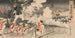 Troupes marchant de Weonsan à Pyeongyang et la bataille féroce entre deux armées - Tomita Shōkō — widok dzieła