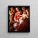La Vierge à l'Enfant avec saint Jean enfant - Tommaso d'Antonio Manzuoli — oprawiony obraz na ścianie