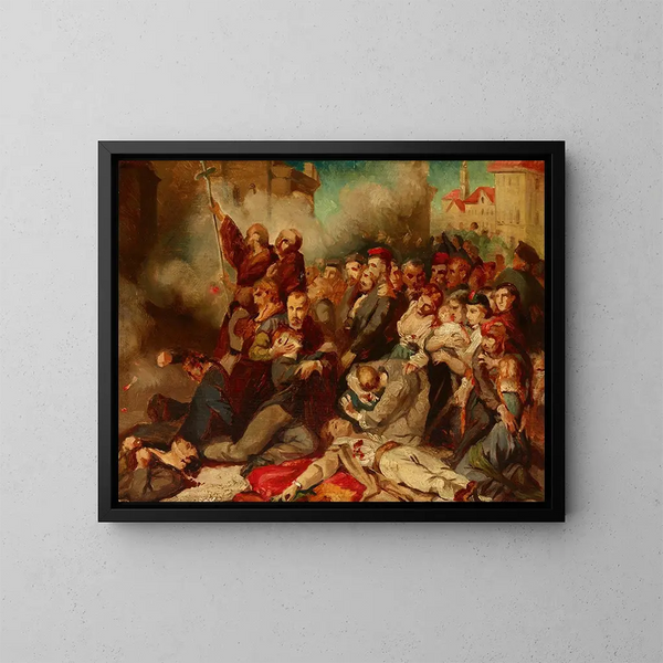 Warszawa, 8 kwietnia 1861 - Tony Robert-Fleury — oprawiony obraz na ścianie