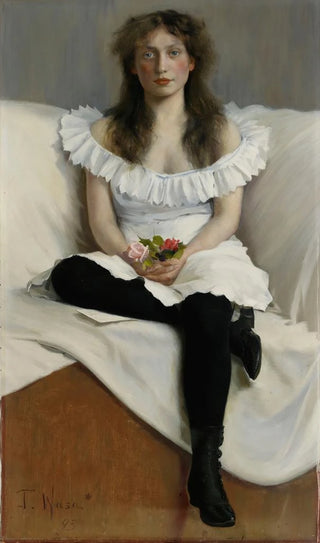 Torsten Wasastjerna - Portrait of a Young Woman in White.webp