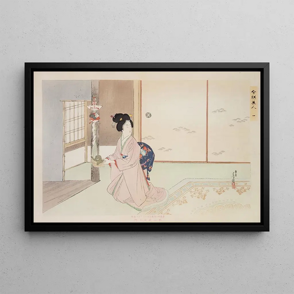 Kyiku imay bijin fzoku zen Pl01 - Toshikata Mizuno — oprawiony obraz na ścianie