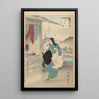 Toshikata Mizuno - Noblewomen of the Tokugawa Period Thirtysix Beauties Sanjuroko kasensoro Pl19.webp