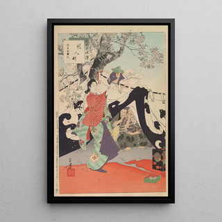 Toshikata Mizuno - Noblewomen of the Tokugawa Period Thirtysix Beauties Sanjuroko kasensoro Pl20.webp