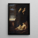Satyr obserwujący śpiącą nimfę Antiope - Toussaint Gelton — oprawiony obraz na ścianie