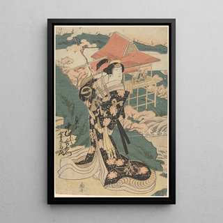 Toyokuni Utagawa - Actor Holding Cherry Blossom.webp