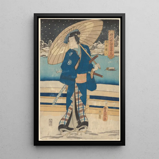 Toyokuni Utagawa - Actor Snow Scene.webp