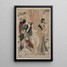 Satsuki - Toyokuni Utagawa — oprawiony obraz na ścianie