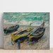 Reprodukcja obrazu Trzy łodzie rybackie - Claude Monet