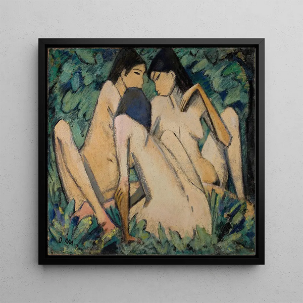 Trois femmes dans un bois - Otto Mueller
