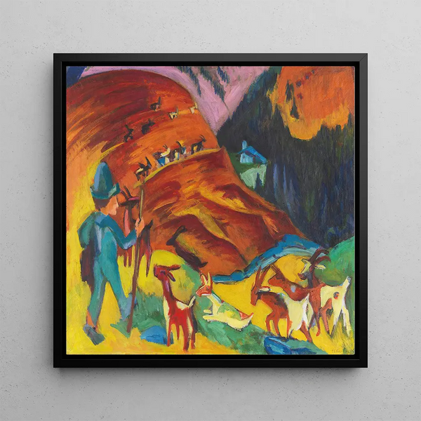 Troupeau de Chèvres Rentrant - Ernst Ludwig Kirchner
