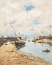 Trouville, le lougre échoué – Eugène Boudin — widok dzieła