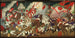 Kronika podporządkowania Kagoshimy, Bitwa wokół zamku Kumamoto - Tsukioka Yoshitoshi — widok dzieła