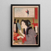 Geisha se noircissant les dents à 13h00 - Tsukioka Yoshitoshi — oprawiony obraz na ścianie