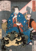 Jiraiya na żabie - Tsukioka Yoshitoshi — oprawiony obraz na ścianie