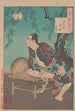 Le village du clan Shi par une nuit de pleine lune Shikason tsukiyo - Tsukioka Yoshitoshi — widok dzieła