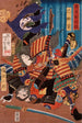 Tomoe Gozen, żony Kiso Yoshinaki, pokonującej Uchida Sabur - Tsukioka Yoshitoshi — widok dzieła