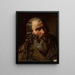 Głowa starego mężczyzny - Tytus Seweryn Pilecki — oprawiony obraz na ścianie