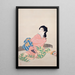 Fille Miyuki - Uemura Shōen — oprawiony obraz na ścianie
