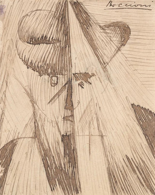 Umberto Boccioni - Head Against the Light The Artists Sister.webp