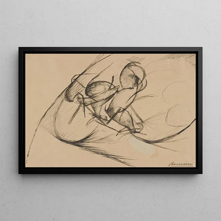 Umberto Boccioni - Study for Dynamic Force of a Cyclist II.webp
