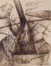 Studium do połączenia głowy i okna - Umberto Boccioni — widok dzieła