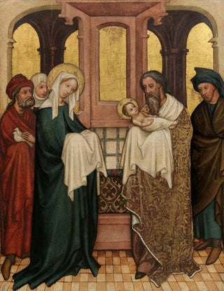 Umkreis des Meisters des Andreasaltars - Darbringung im Tempel.webp