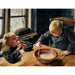 Reprodukcja obrazu Chłopiec i dziewczynka podczas lunchu - Laurits Andersen Ring