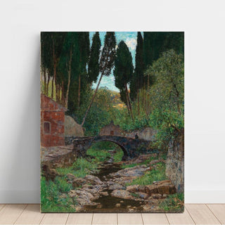 Un vieux pont de pierre - Alfred Zoff | Reproduction Tableau Décoration murale affiche copie