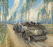 Hispano-Suiza w alei cyprysów - Frederick Gordon Crosby — widok dzieła