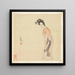 Une dame - Chen Hongshou — oprawiony obraz na ścianie