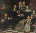 Rodzina na tarasie domu wiejskiego - Hendrick Ten Oever — widok dzieła